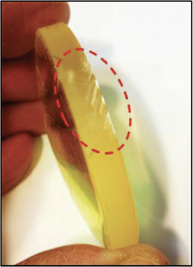 Illustrations of Visible Defects in Optical Elements SZLASER